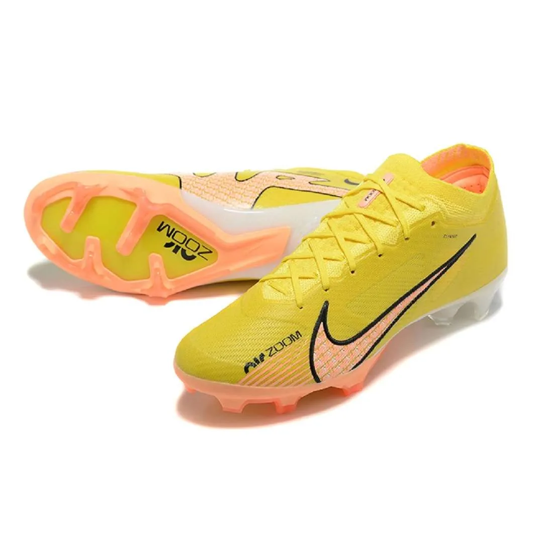 Nike Air Zoom Mercurial Vapor 15 Elite FG Cleats Low-Top Yellow Strike - Image 5