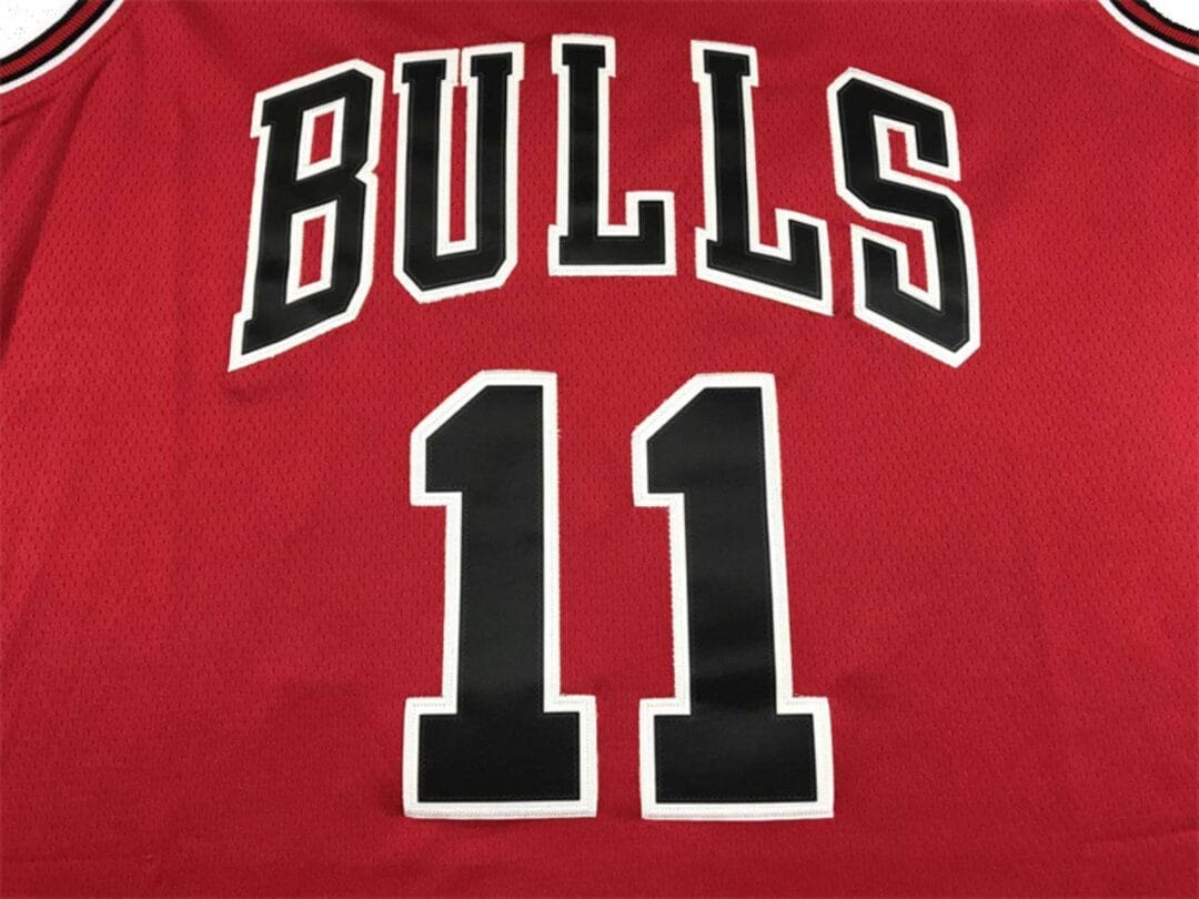 Nike NBA Bulls DeRozan No' 11 Hot-Pressed Jersey Red Color - Image 6