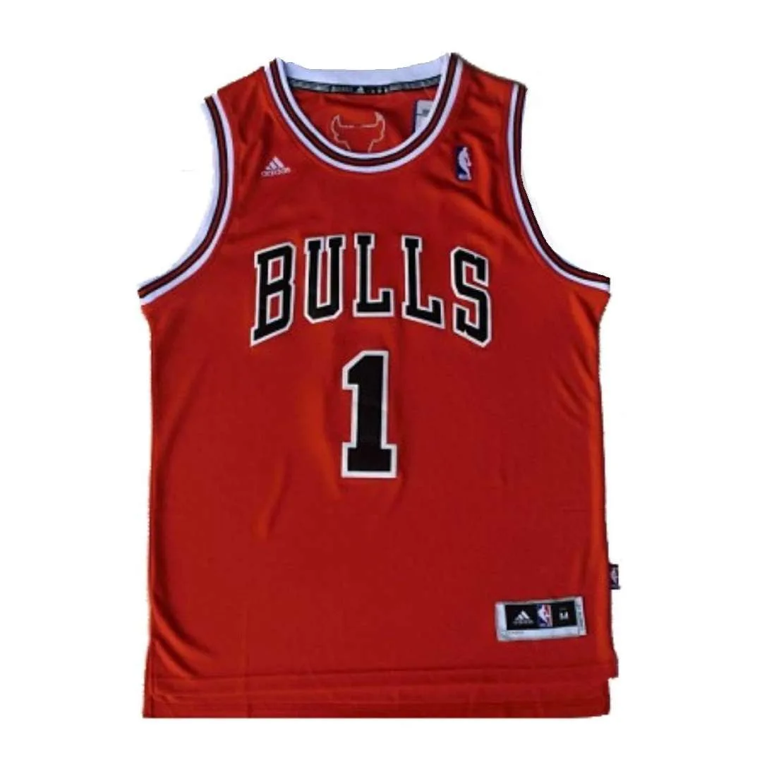 Adidas NBA Bulls Derrick Rose Jersey No' 1 Red Color - Image 4