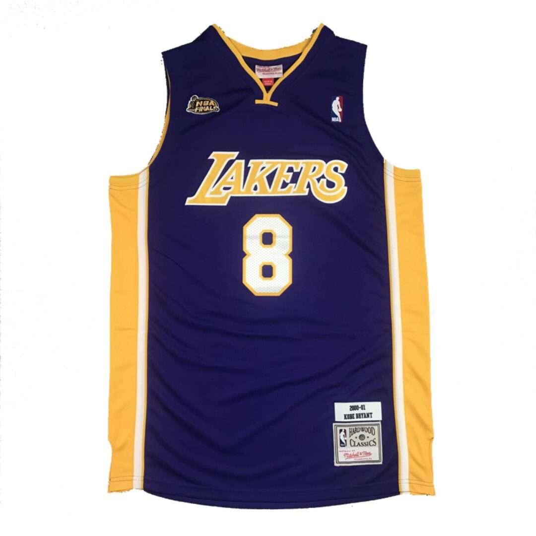 NBA Mitchell & Ness L.A Lakers Bryant No' 8 Season 2000-01 Retro Jersey Purple Color