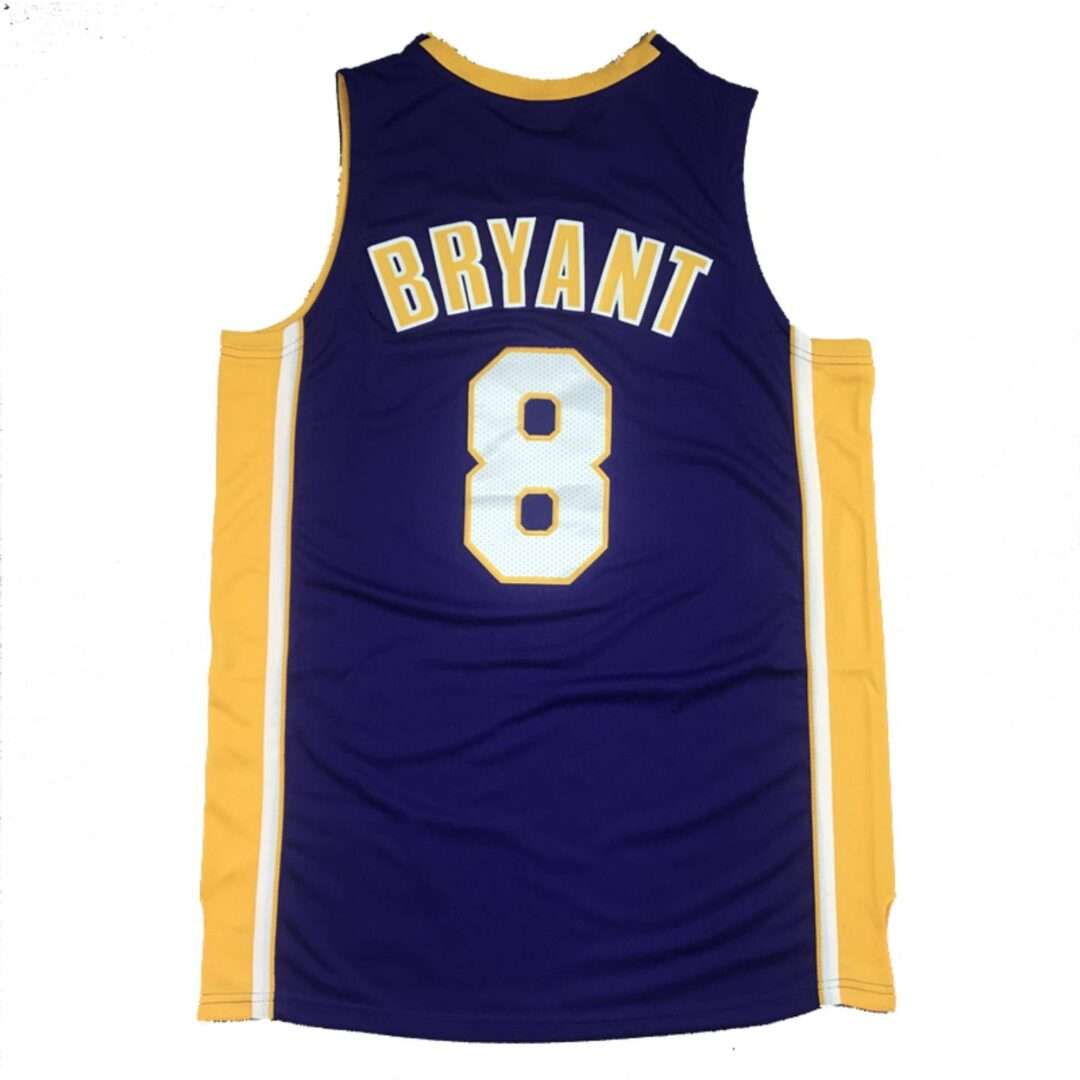 NBA Mitchell & Ness L.A Lakers Bryant No' 8 Season 2000-01 Retro Jersey Purple Color - Image 2
