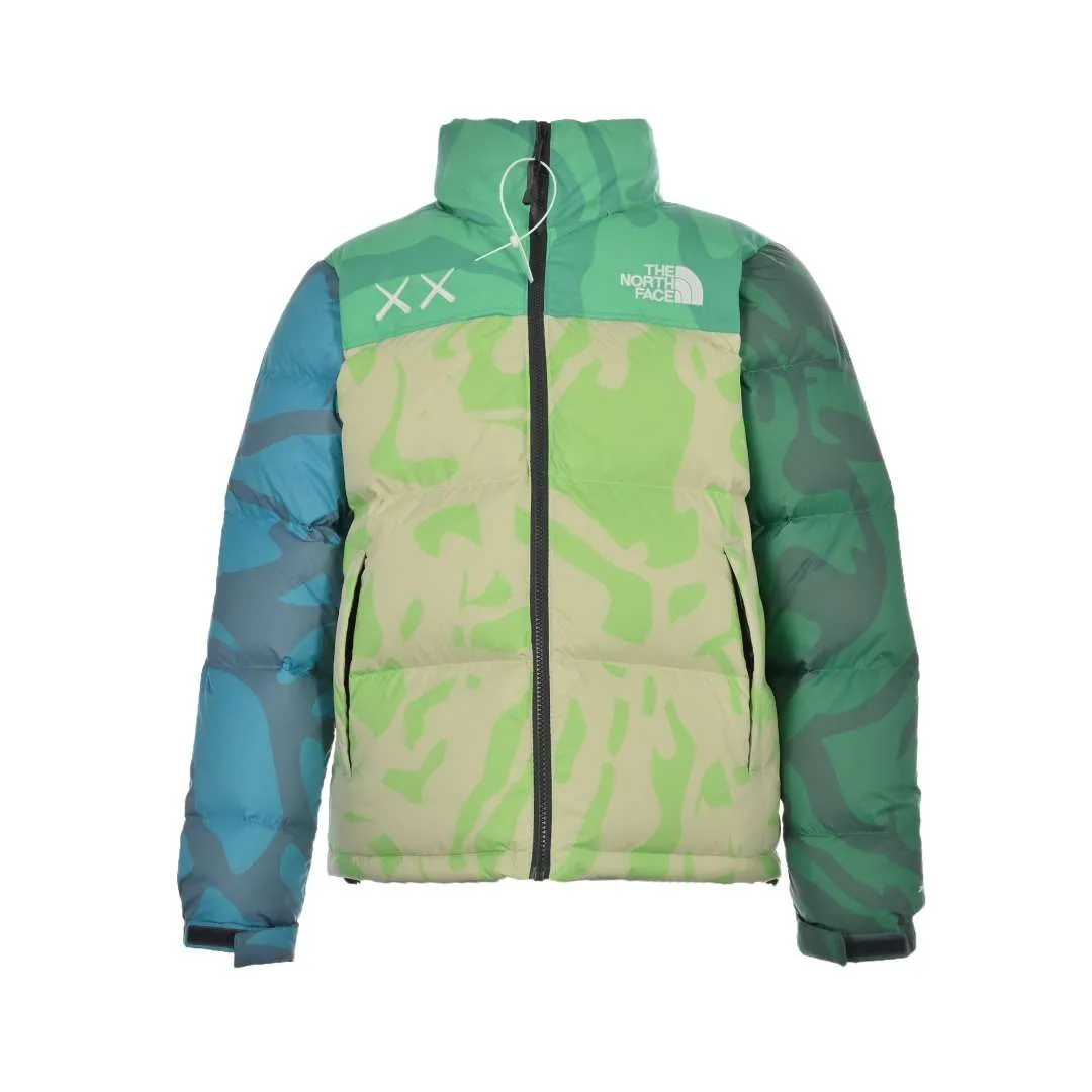 The North Face X Kaws Green Vintage Print 1996 Down Jacket
