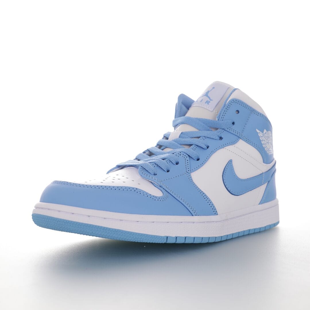 Nike Air Jordan 1 Mid SE "UNC" North Carolina Blue and White - Image 2