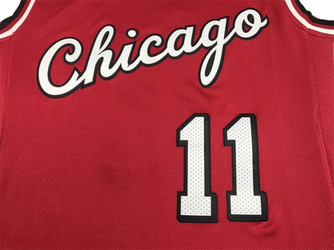 Nike NBA Bulls No. 11 DeRozan Embroidered City Edition Jersey Red Color - Image 4