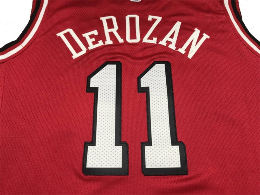 Nike NBA Bulls No. 11 DeRozan Embroidered City Edition Jersey Red Color - Image 3