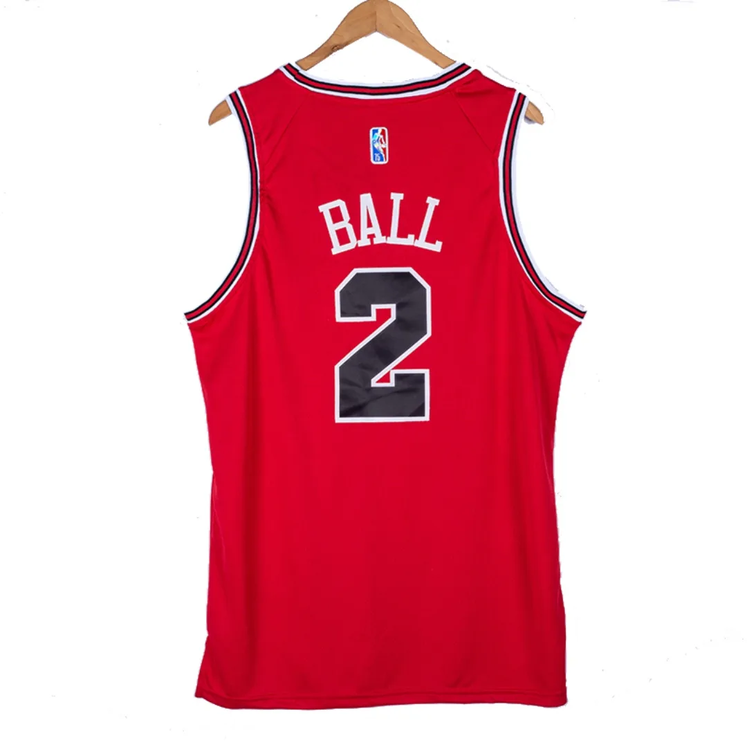Nike NBA Bulls 2022 Ball No'2 Hot-Pressed 75th Anniversary Edition Red Color - Image 3