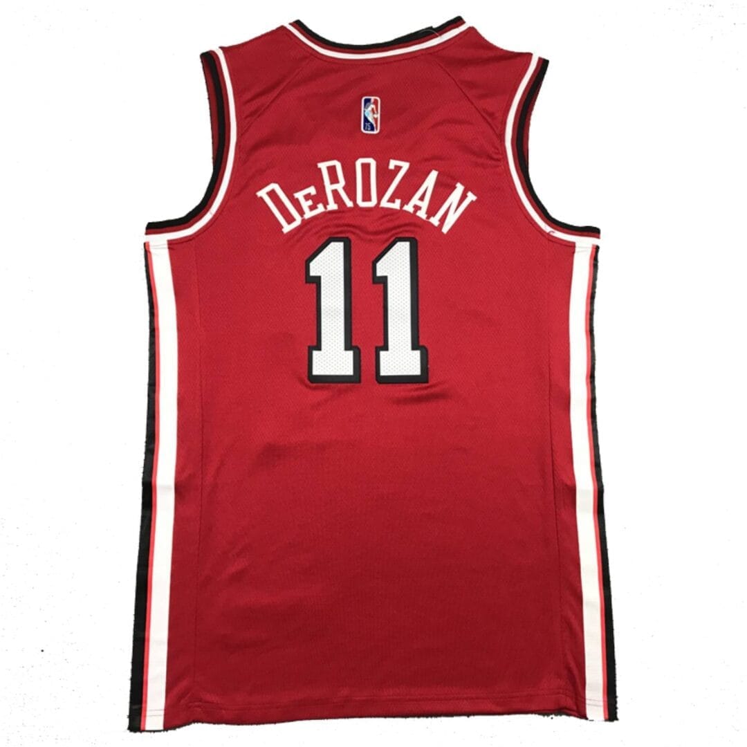 Nike NBA Bulls No. 11 DeRozan Embroidered City Edition Jersey Red Color - Image 2