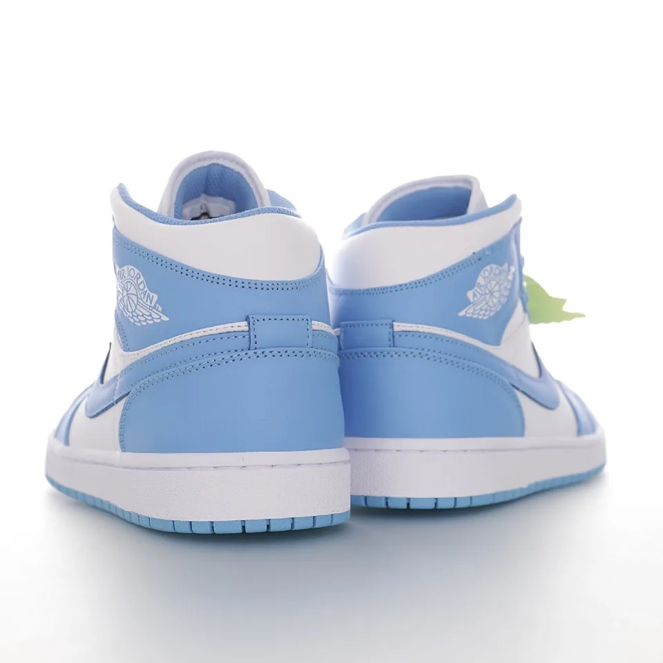 Nike Air Jordan 1 Mid SE "UNC" North Carolina Blue and White - Image 5