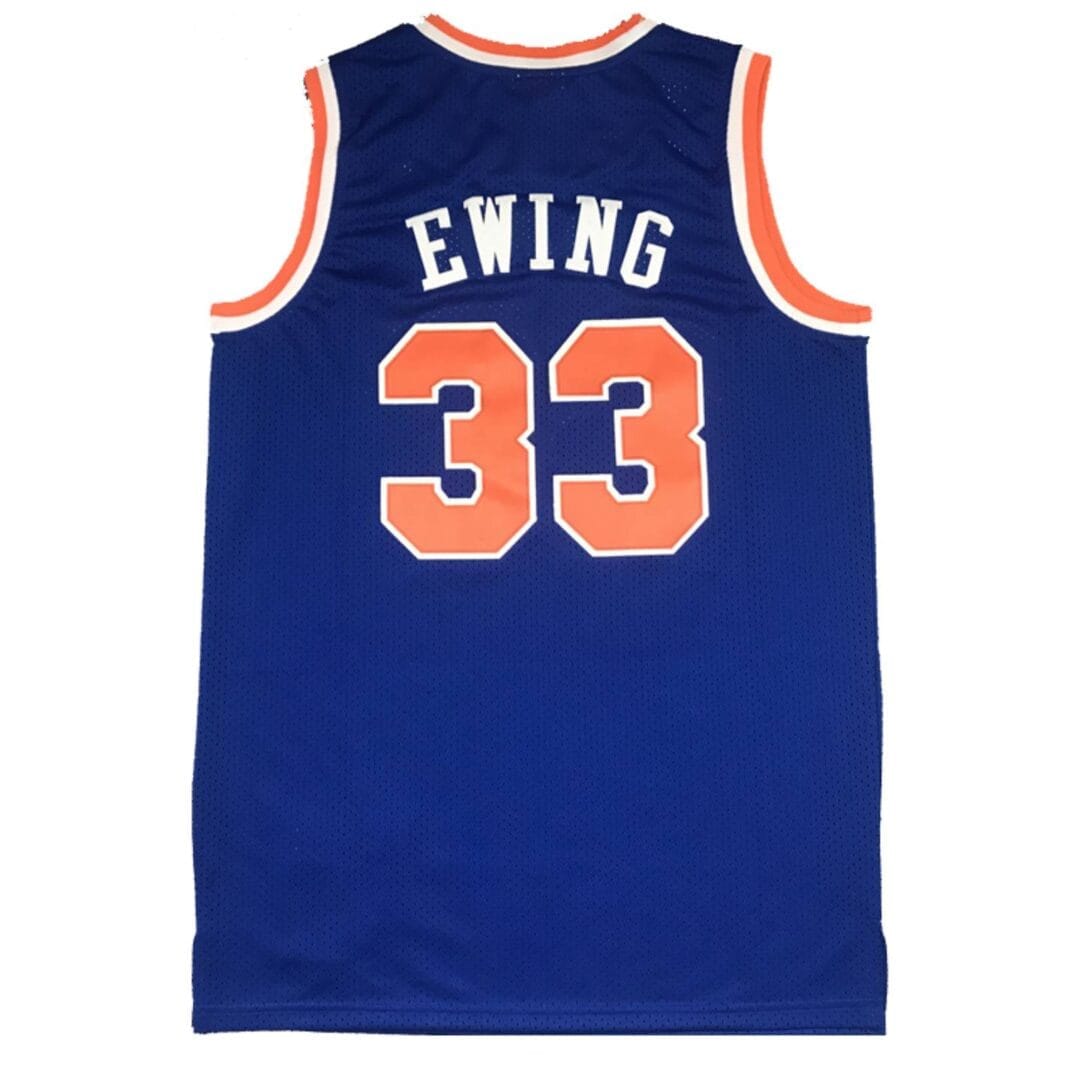 Mitchell & Ness New York Knicks 1991-92 Ewing Blue Player Jersey - Image 2