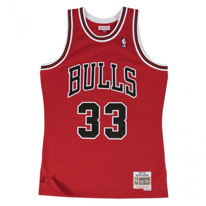 Mitchell & Ness Nba Bulls Scottie Pippen Jersey No' 33 Red - Image 2