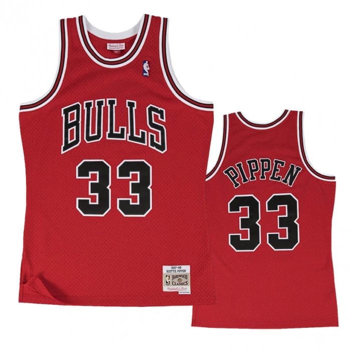 Mitchell & Ness Nba Bulls Scottie Pippen Jersey No' 33 Red