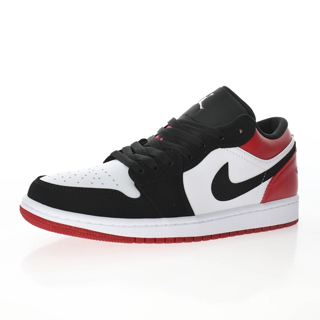 Nike Air Jordan 1 Retro Low Unisex Shoes Red / White / Black - Image 4