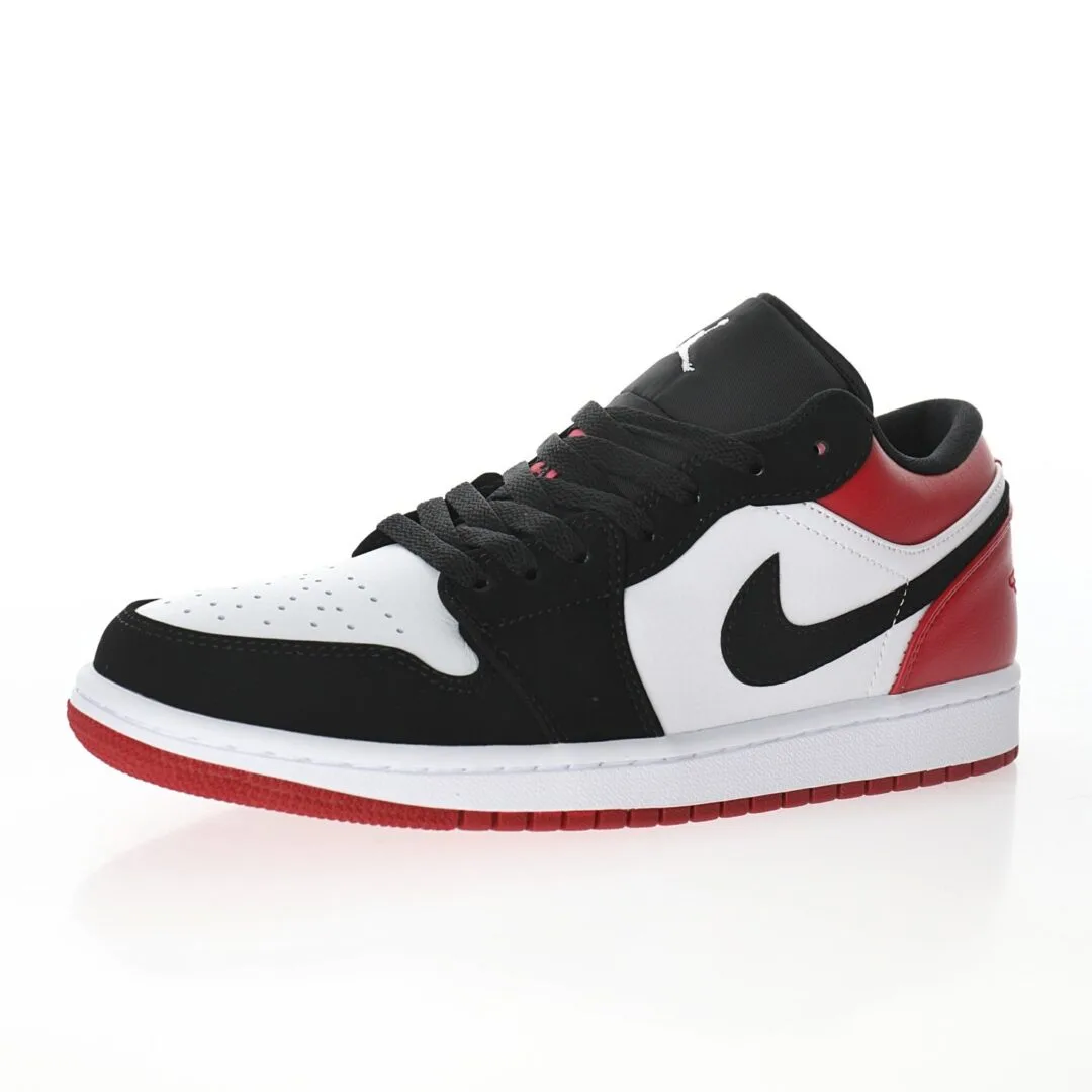 Nike Air Jordan 1 Retro Low Unisex Shoes Red / White / Black - Image 4
