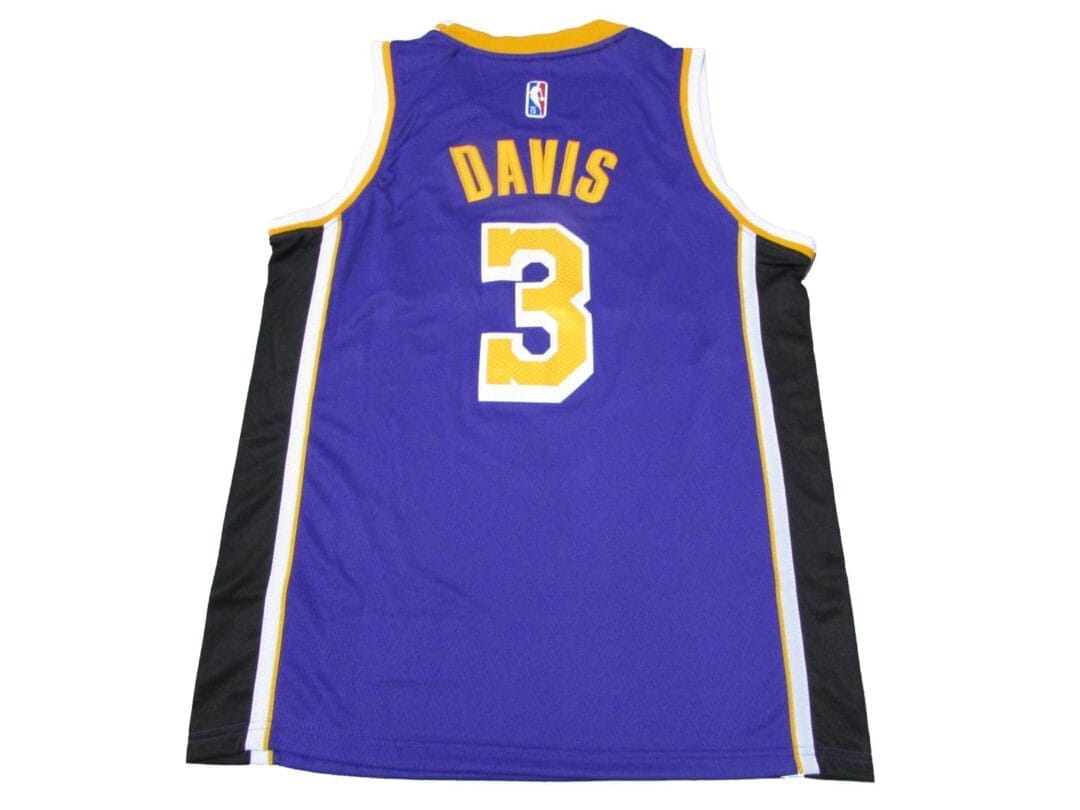 NBA 2022 Season La Lakers Anthony Davis Jersey No'3 Purple Color - Image 2
