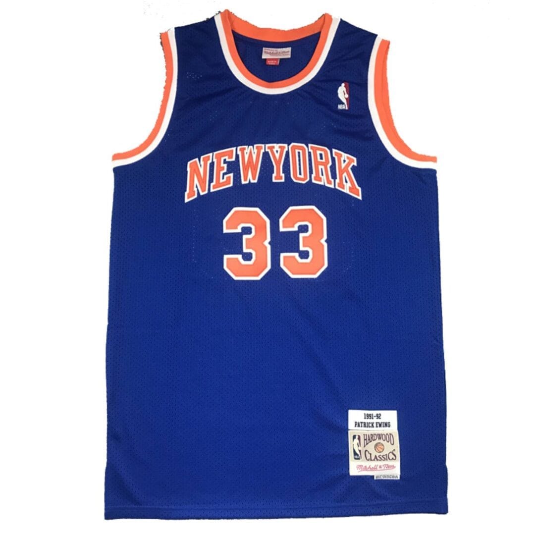 Mitchell & Ness New York Knicks 1991-92 Ewing Blue Player Jersey