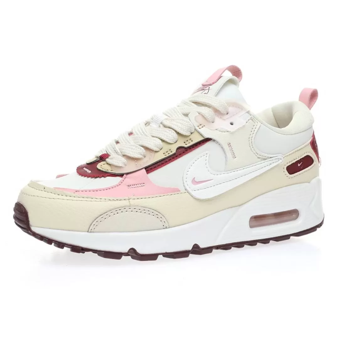 Nike Air Max 90 Futura WMNS "Valentine's Day" Deconstructed Low Top Vintage Versatile Air Cushion