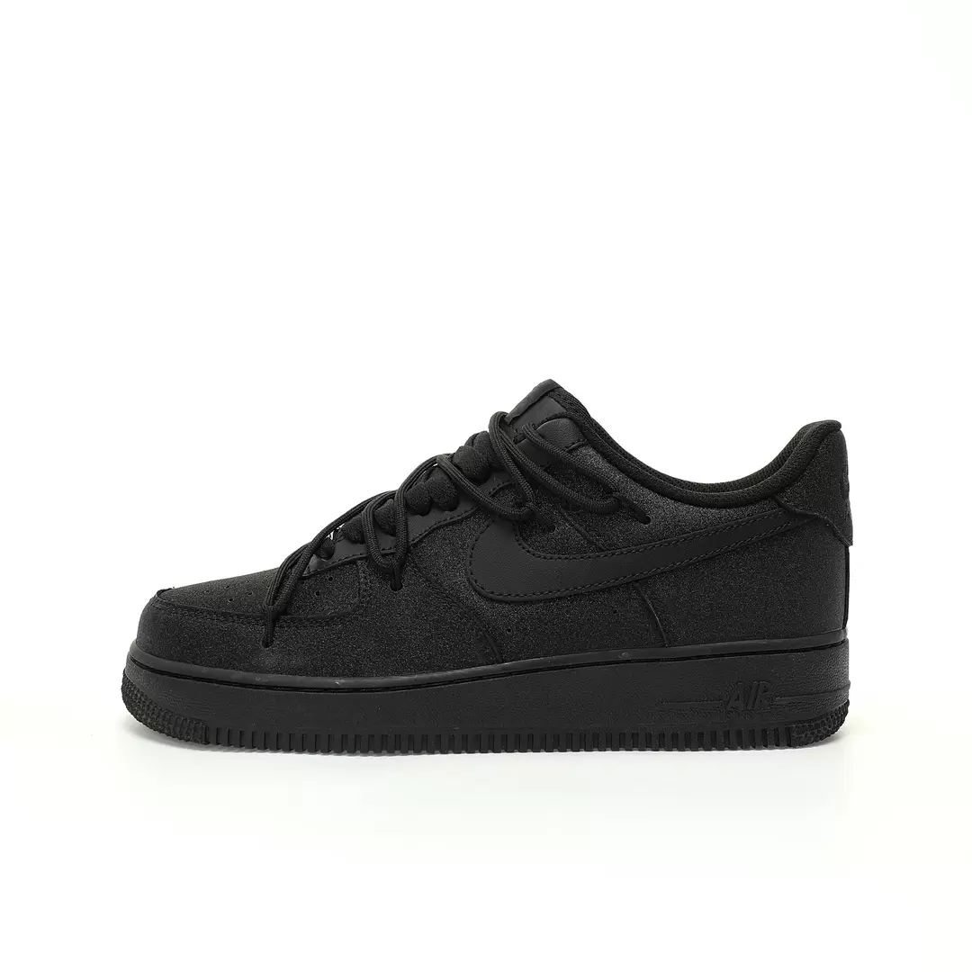 Nike Air Force 1'07 Low "BLACK SWAN" No. 1 low-gang classic wild leisure sneakers "All Black Swan Full Sky Star Tie" zh0316-030