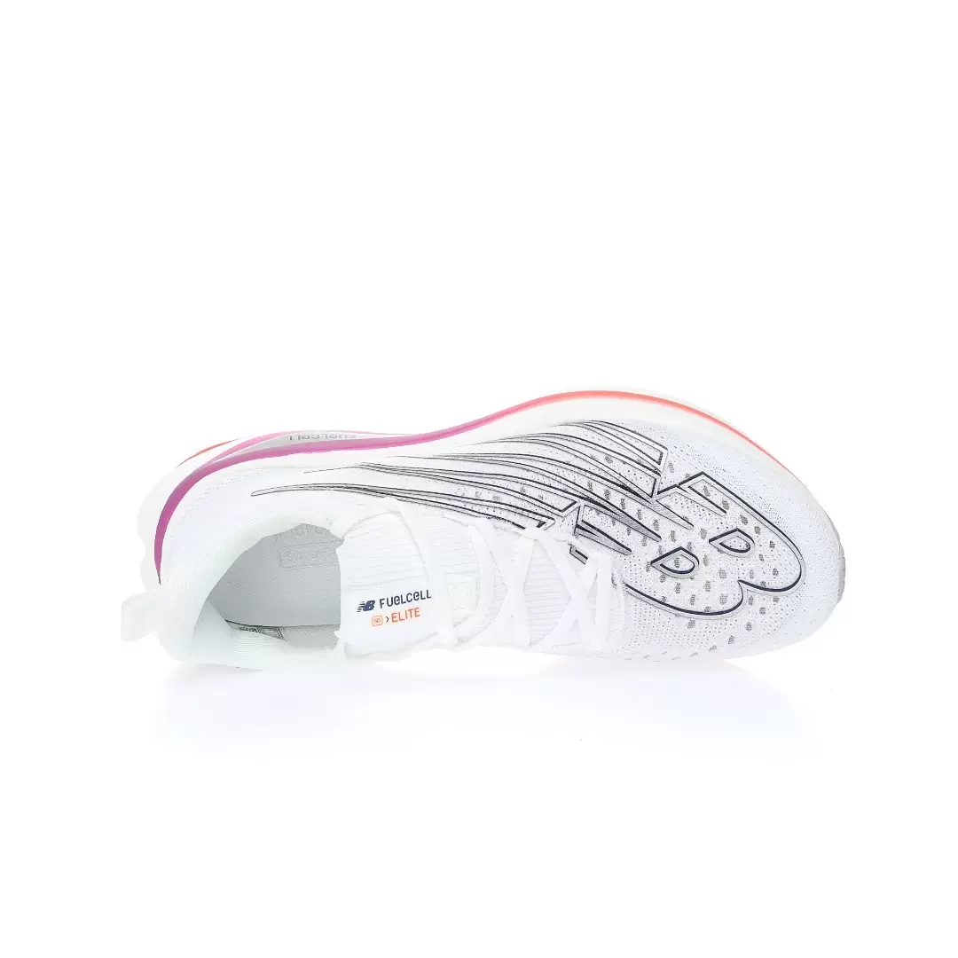 New Balance FuelCell SC Elite V3 White Victory Blue - Image 4
