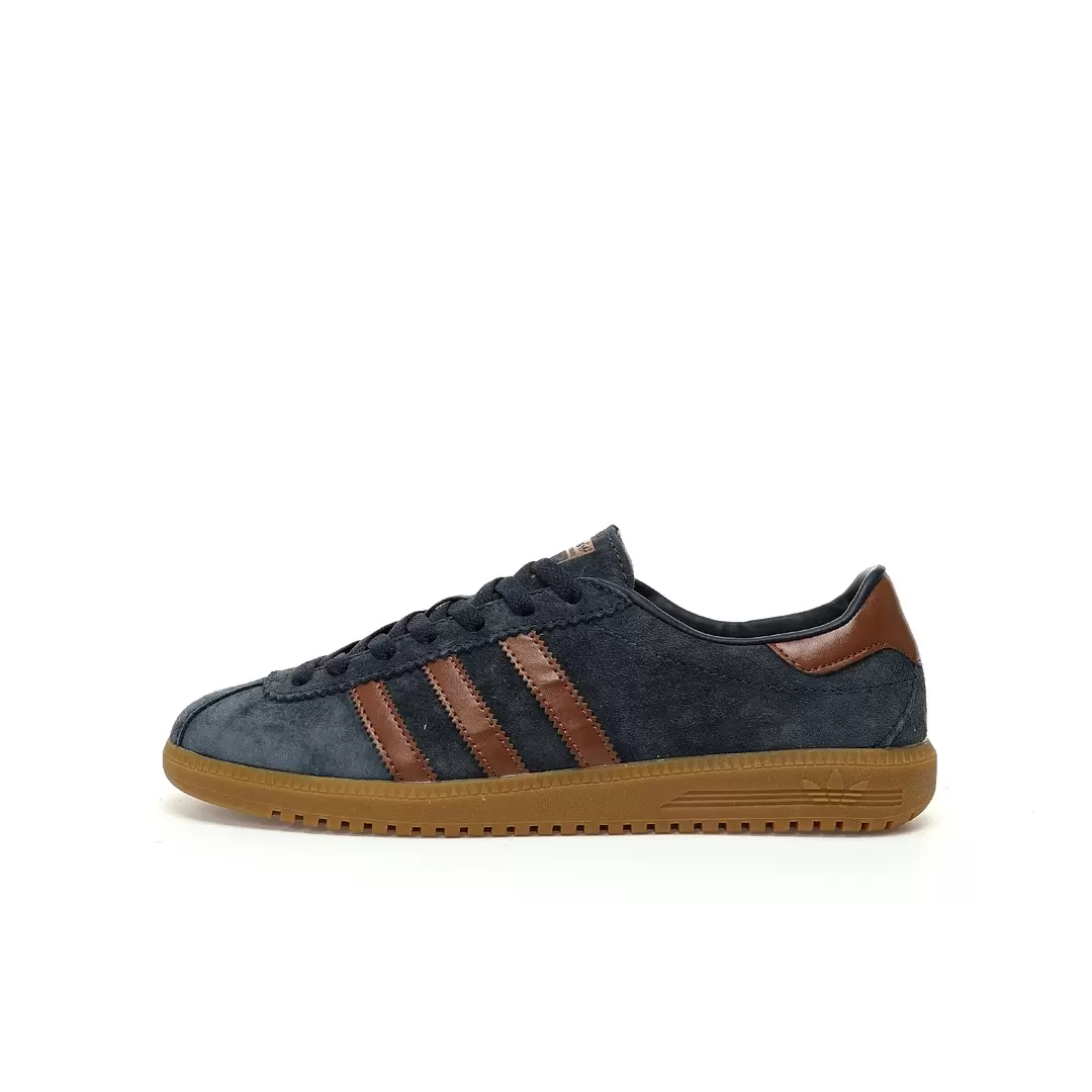 Adidas Originals Bermuda Trainers Suede Ink Blue Coffee Brown