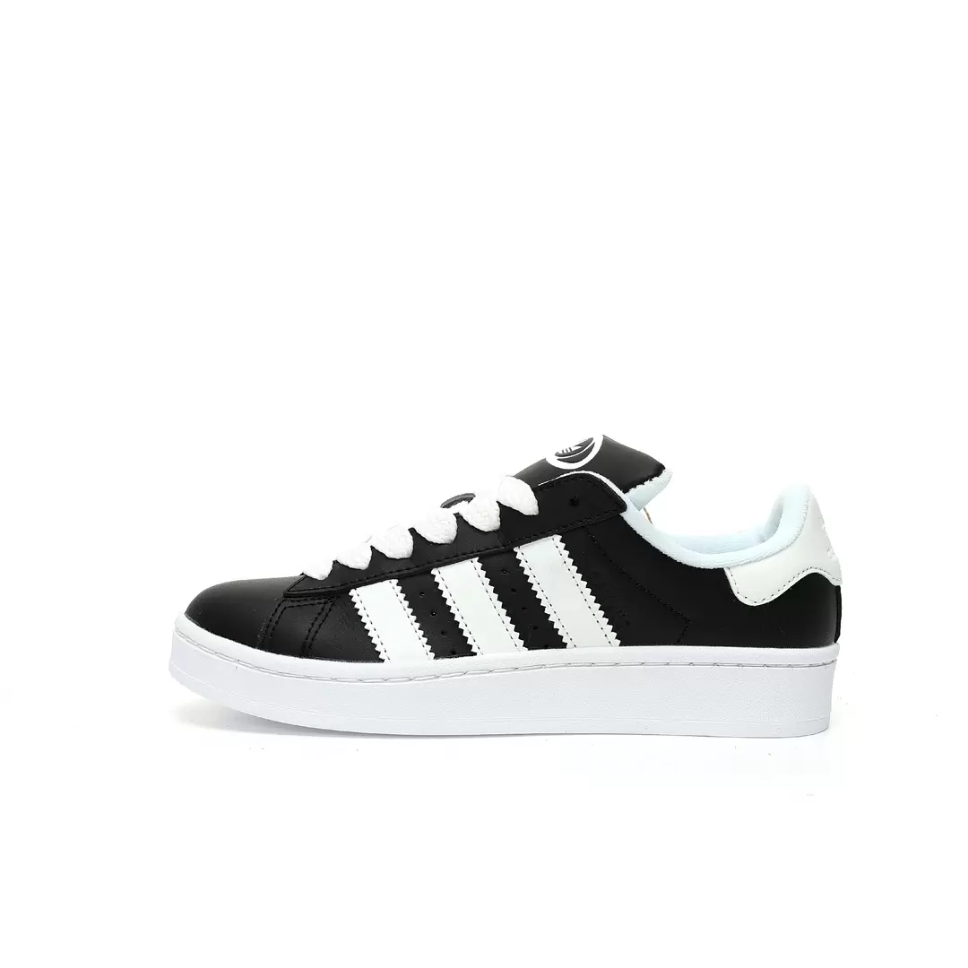 Adidas Originals Campus 00s Leather Black And White Blue Fat