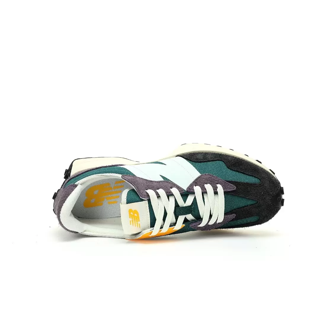 New Balance Ms327  color-blocked lake green, dark black, purple yellow MS327HA - Image 4