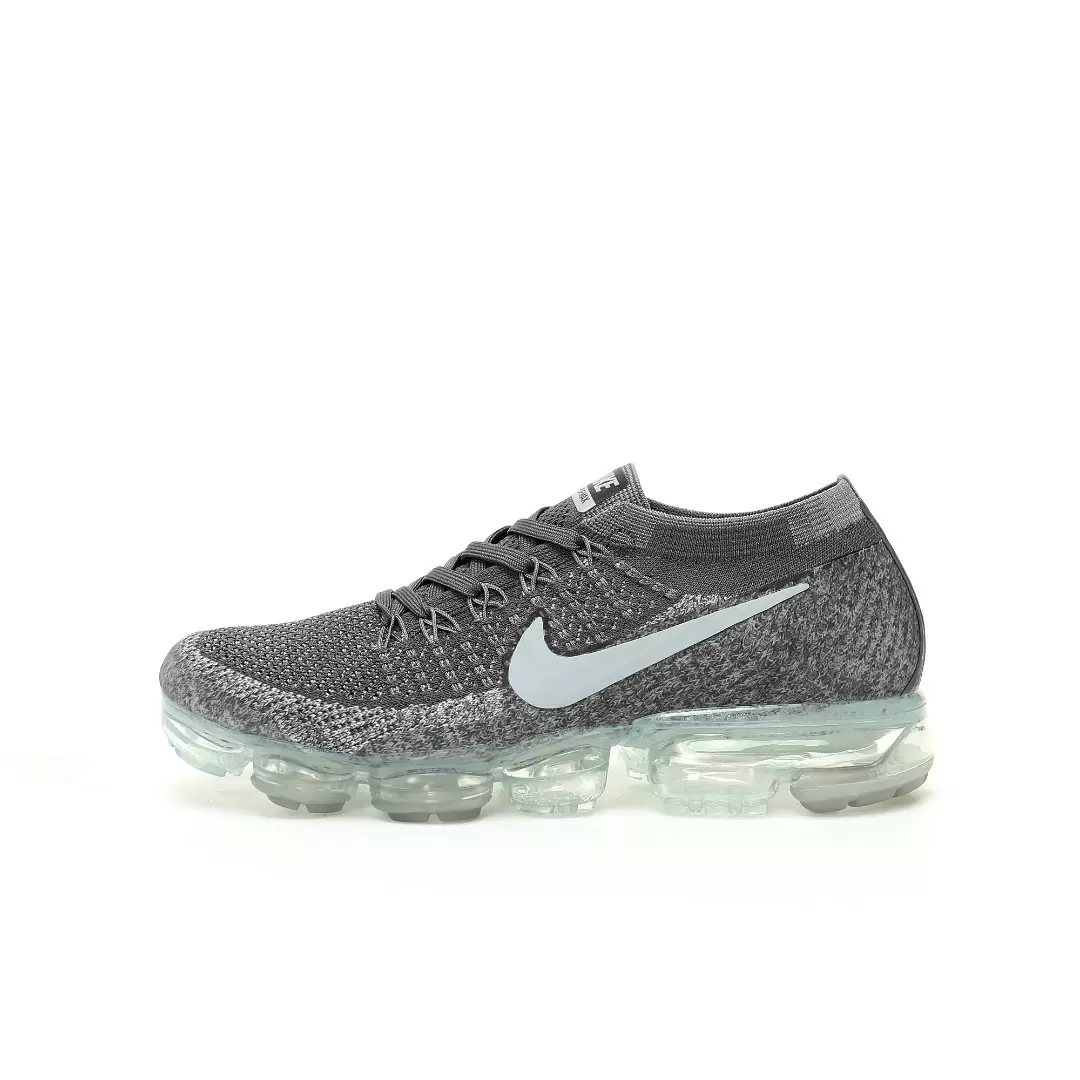 Nike Air VaporMax Flyknit 1.0 BAsphalt Knit Covered Gray White Triple Black