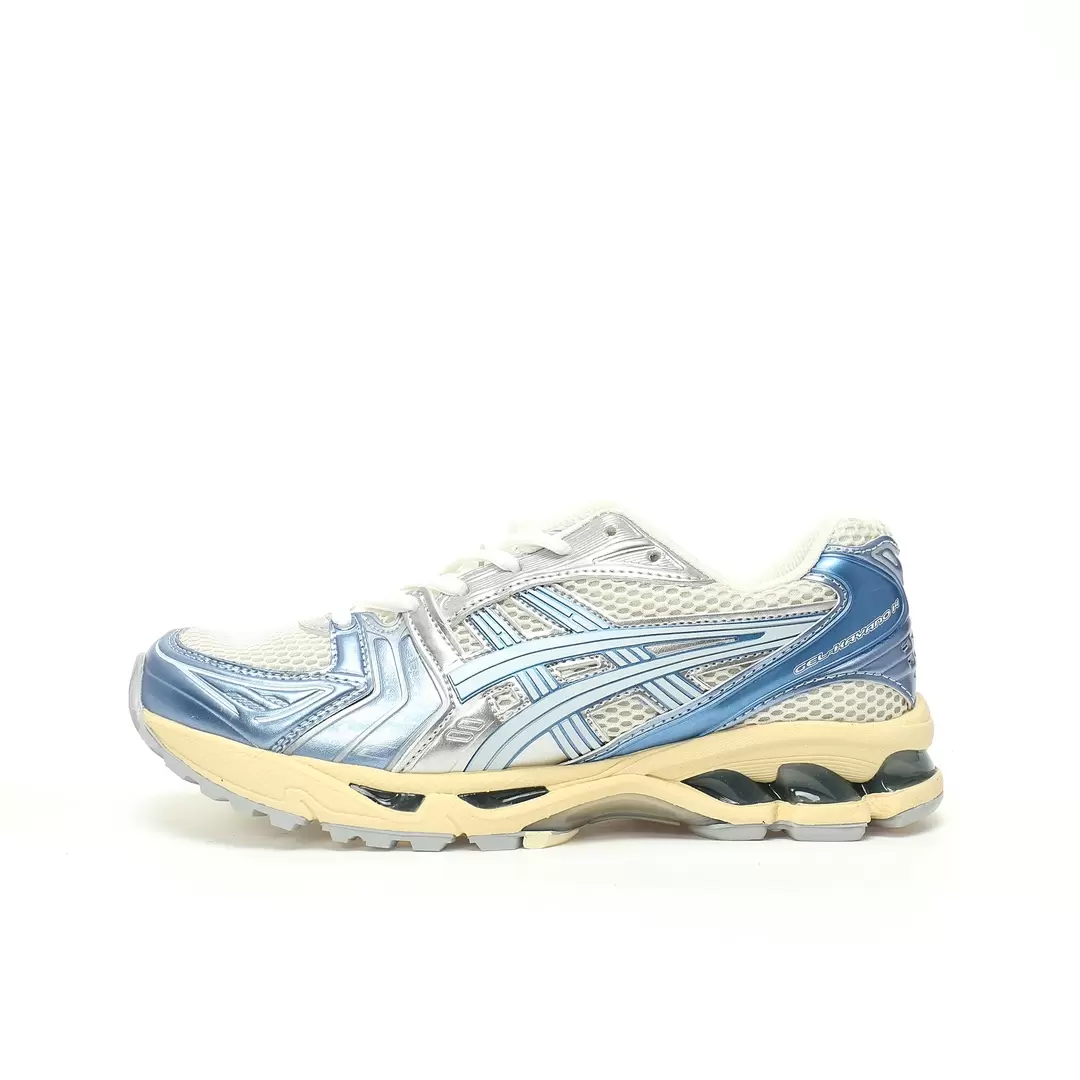 Asics Gel Kayano 14 Cream Denim Blue Milk White Metal Silver Cowboy Flash