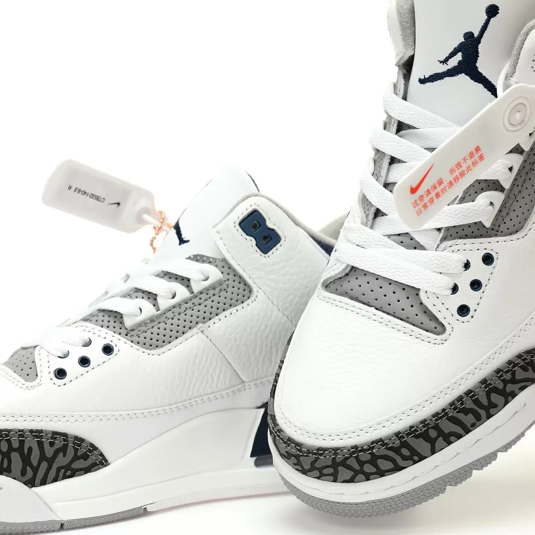 Nike Air Jordan 3 Retro Pe White Midnight Navy Blue Blast - Image 8