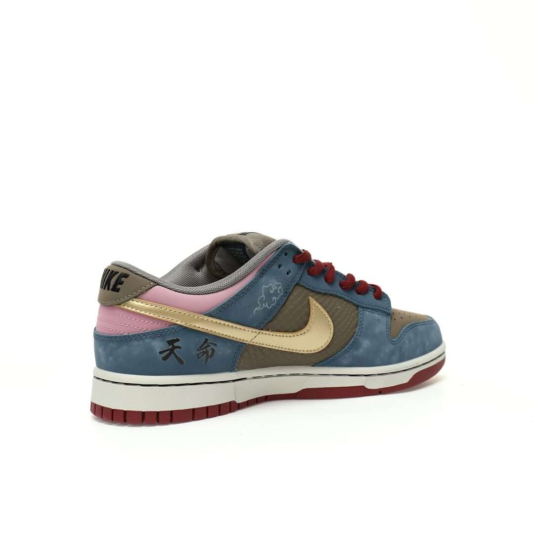 Nike SB Dunk Low Black Myth Wu Kong Tibetan Blue Gray Wine Red Gold And Black Goku - Image 3