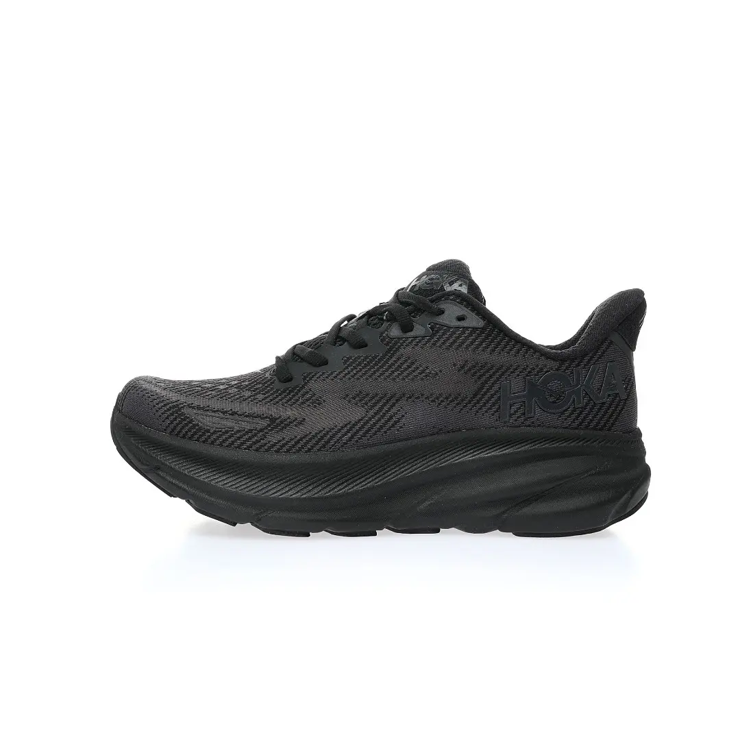 Hoka One One Clifton 9 Mesh Triple Black Samurai