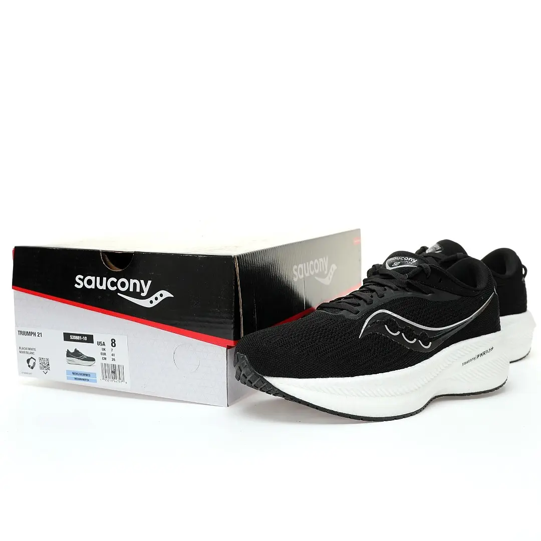 Saucony Triumph 20 Mesh Black And White - Image 9