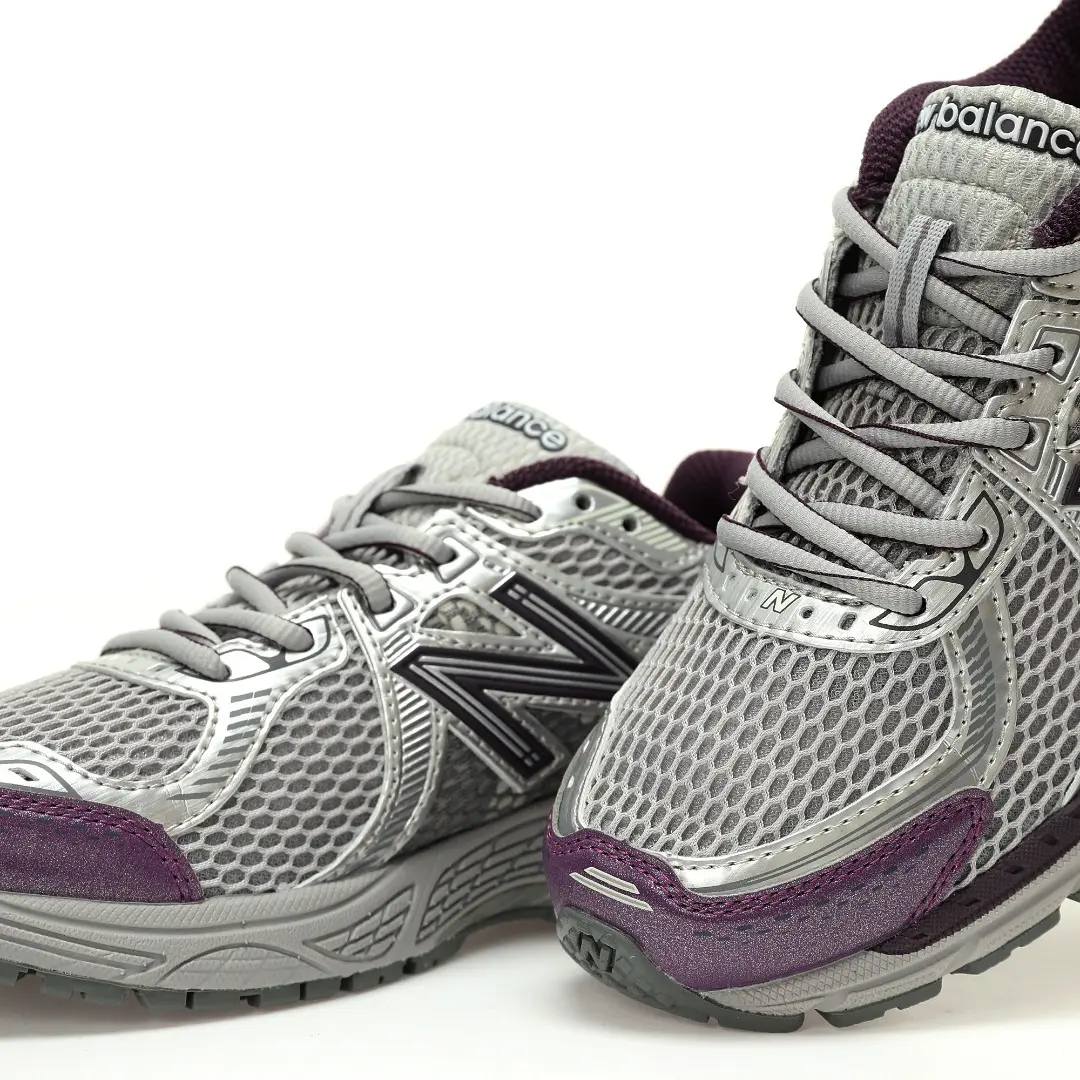 New Balance Ml860v2 Silver Gray Roland Purple - Image 8