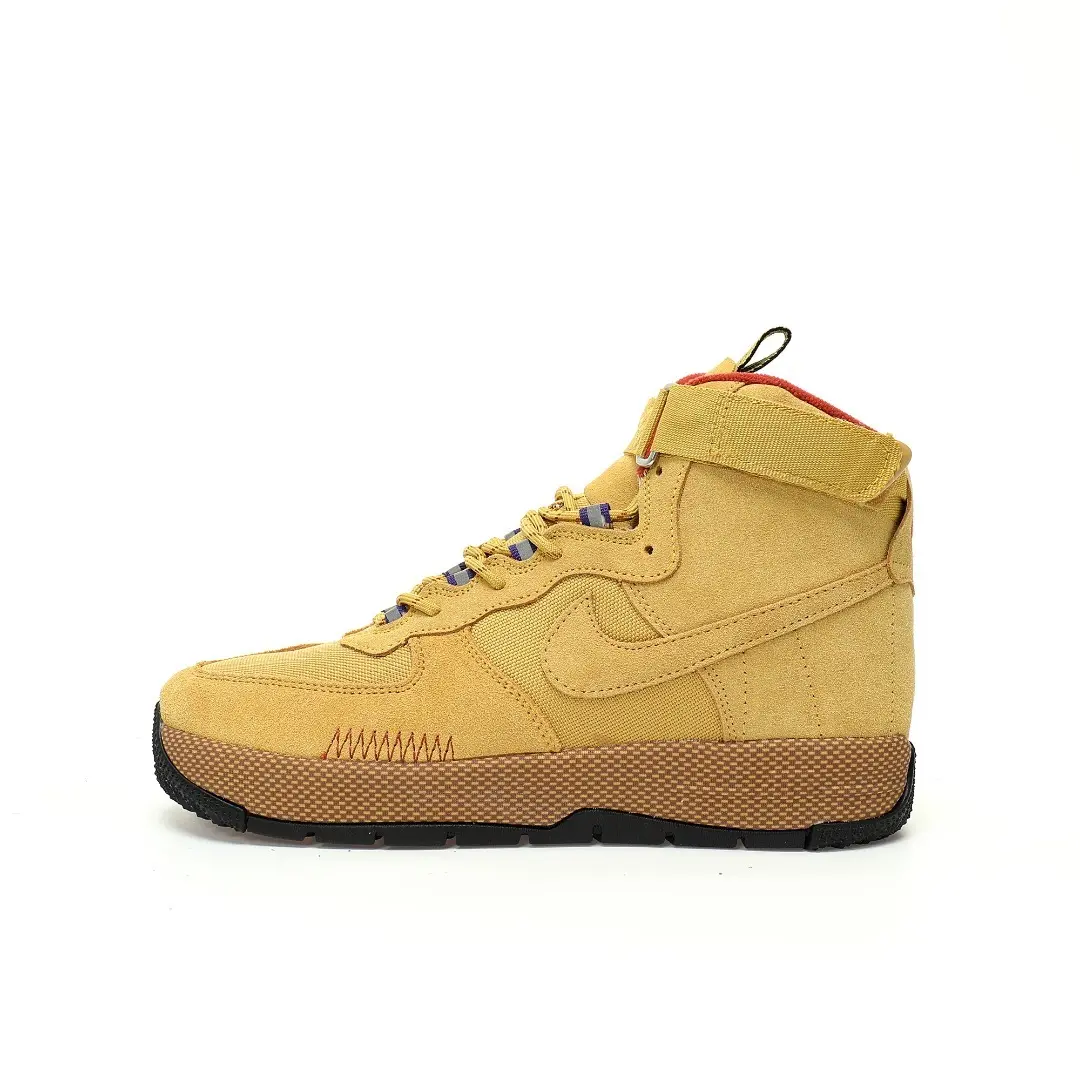 Nike Wmns Air Force 1 Wild High Wheat Gold Wheat Gold Earth Yellow Orange
