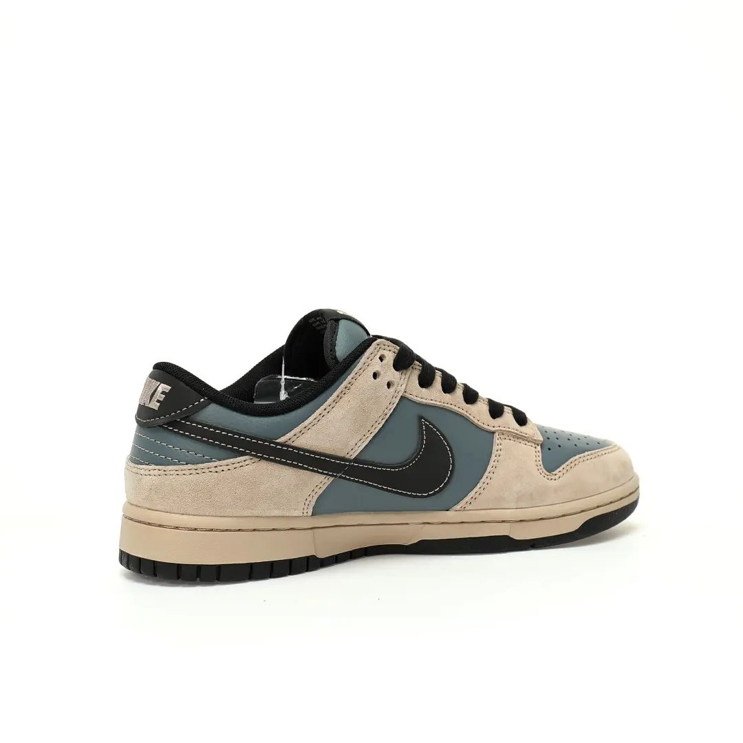 Nike SB Dunk Low Bape Co-Branded Khaki Blue Gray Black ape Head - Image 3