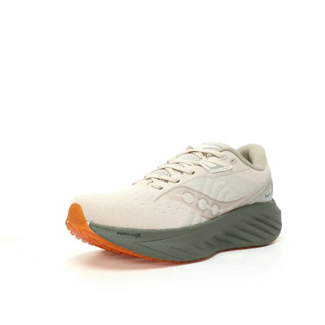 Saucony Triumph 22 Knitted Khaki Gray Emerald Green - Image 2