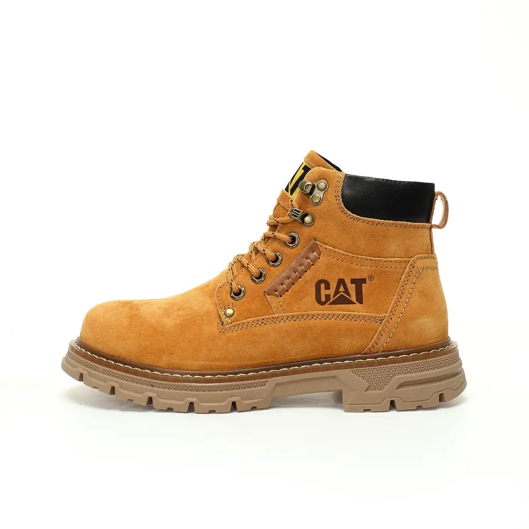 Caterpillar Boots Suede Wheat Yellow Brown Black
