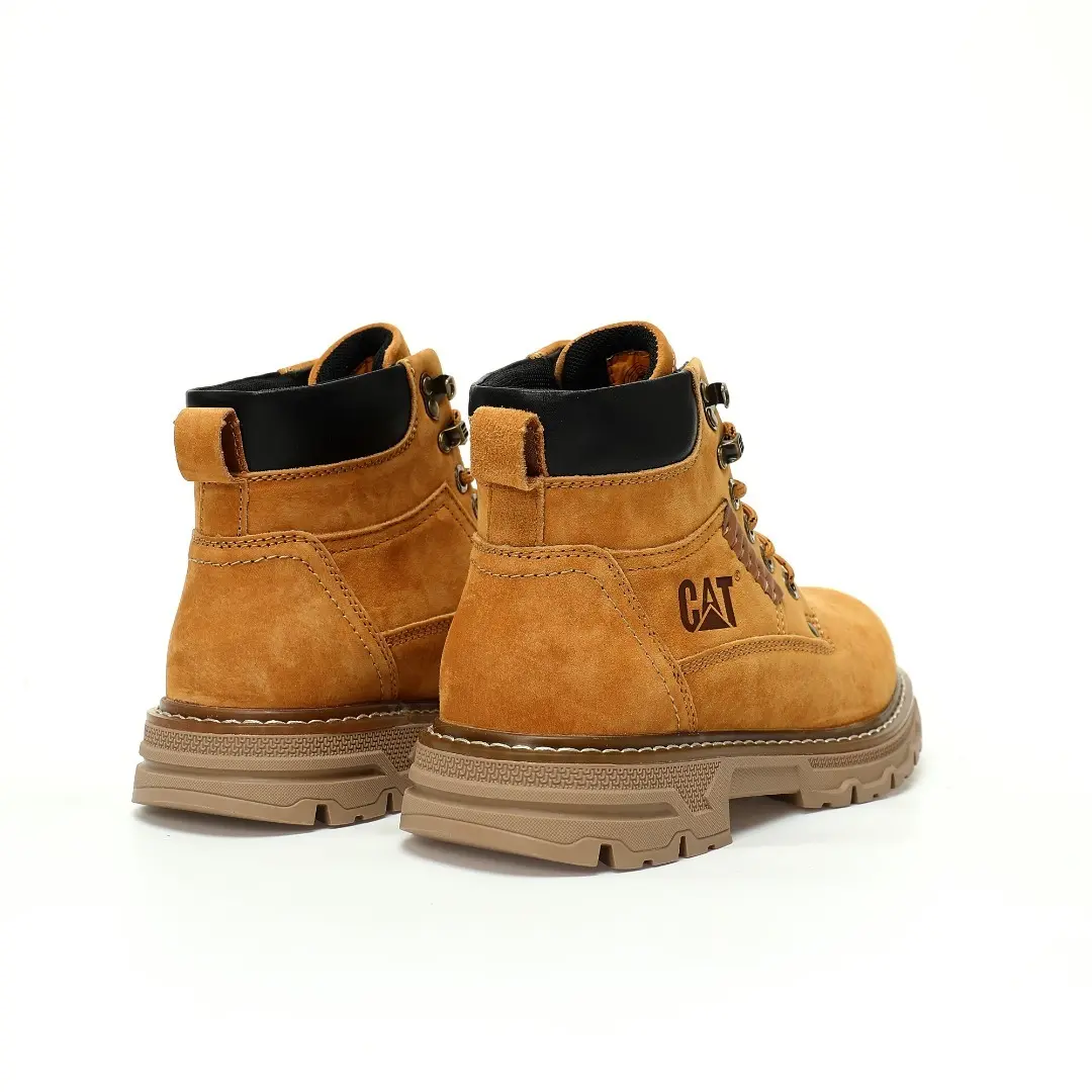 Caterpillar Boots Suede Wheat Yellow Brown Black - Image 7