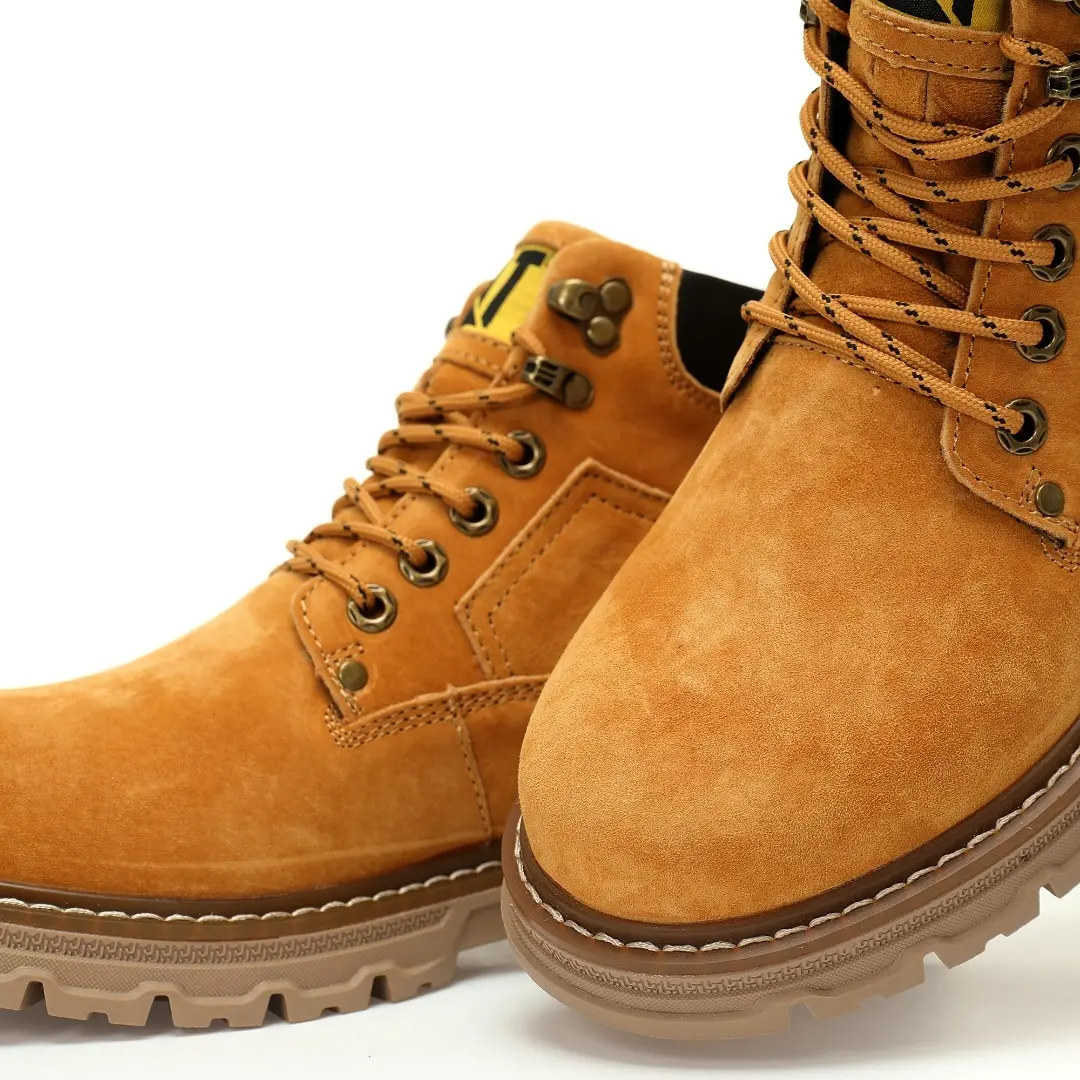 Caterpillar Boots Suede Wheat Yellow Brown Black - Image 8