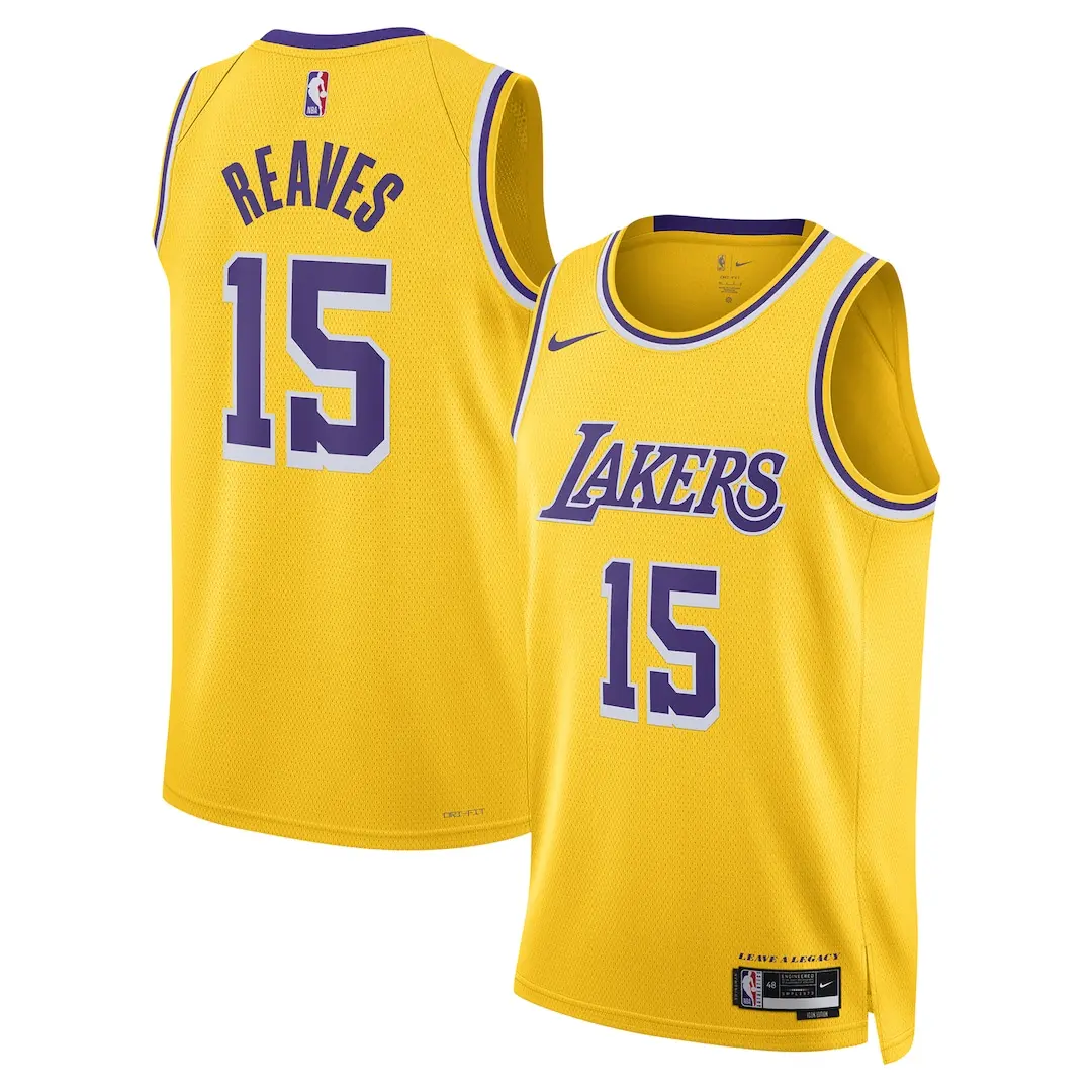 Unisex Los Angeles Lakers Austin Reaves Nike Gold Swingman Jersey - Icon Edition