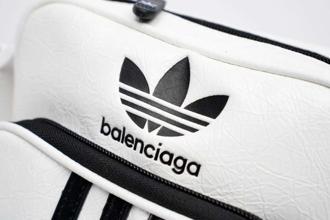 Balenciaga x Adidas Collaboration Shoulder Bag Three-Bar Leather Unisex - Image 5