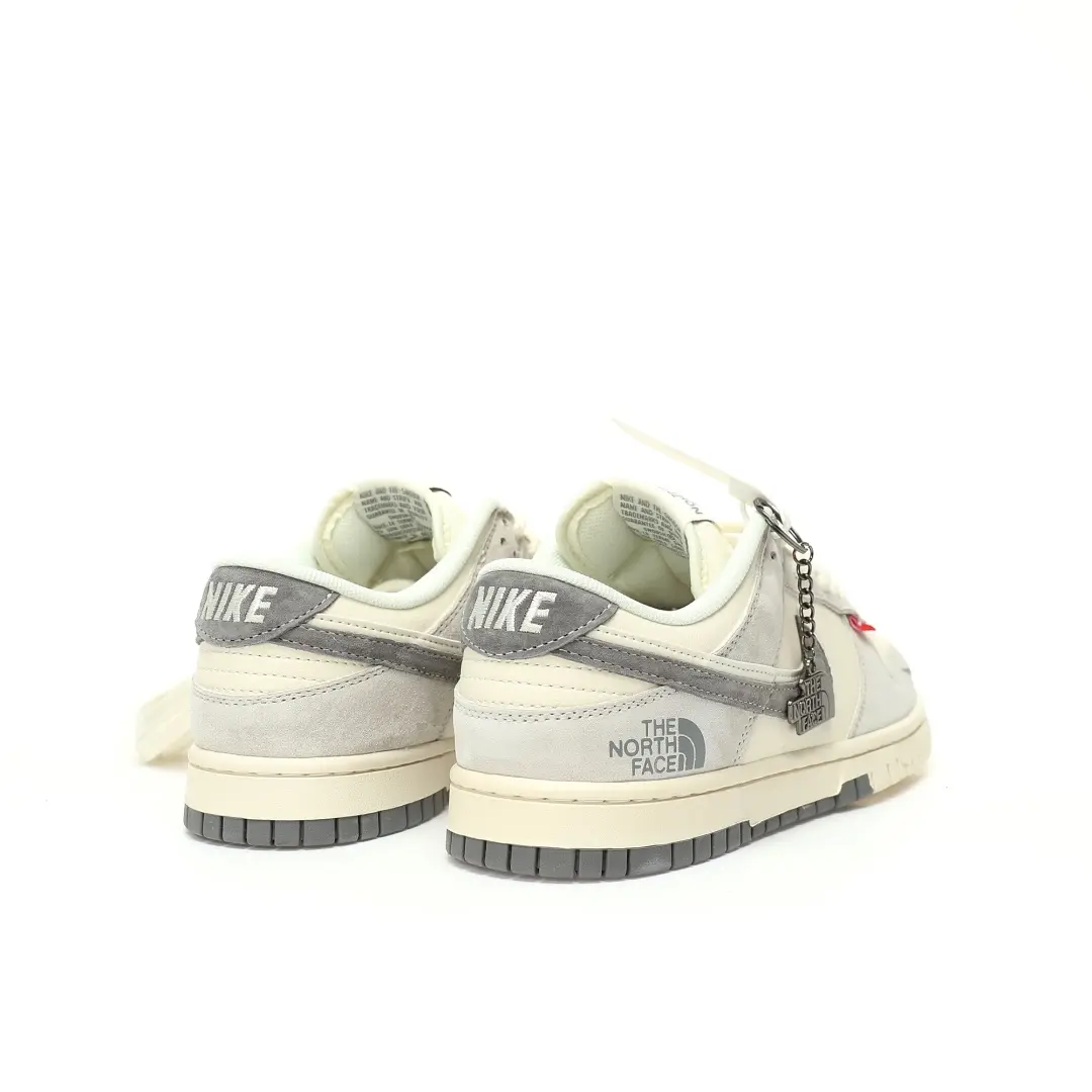 Nike SB Dunk Low The North Face Joint Signature Beige Dark Gray Double Hook - Image 7