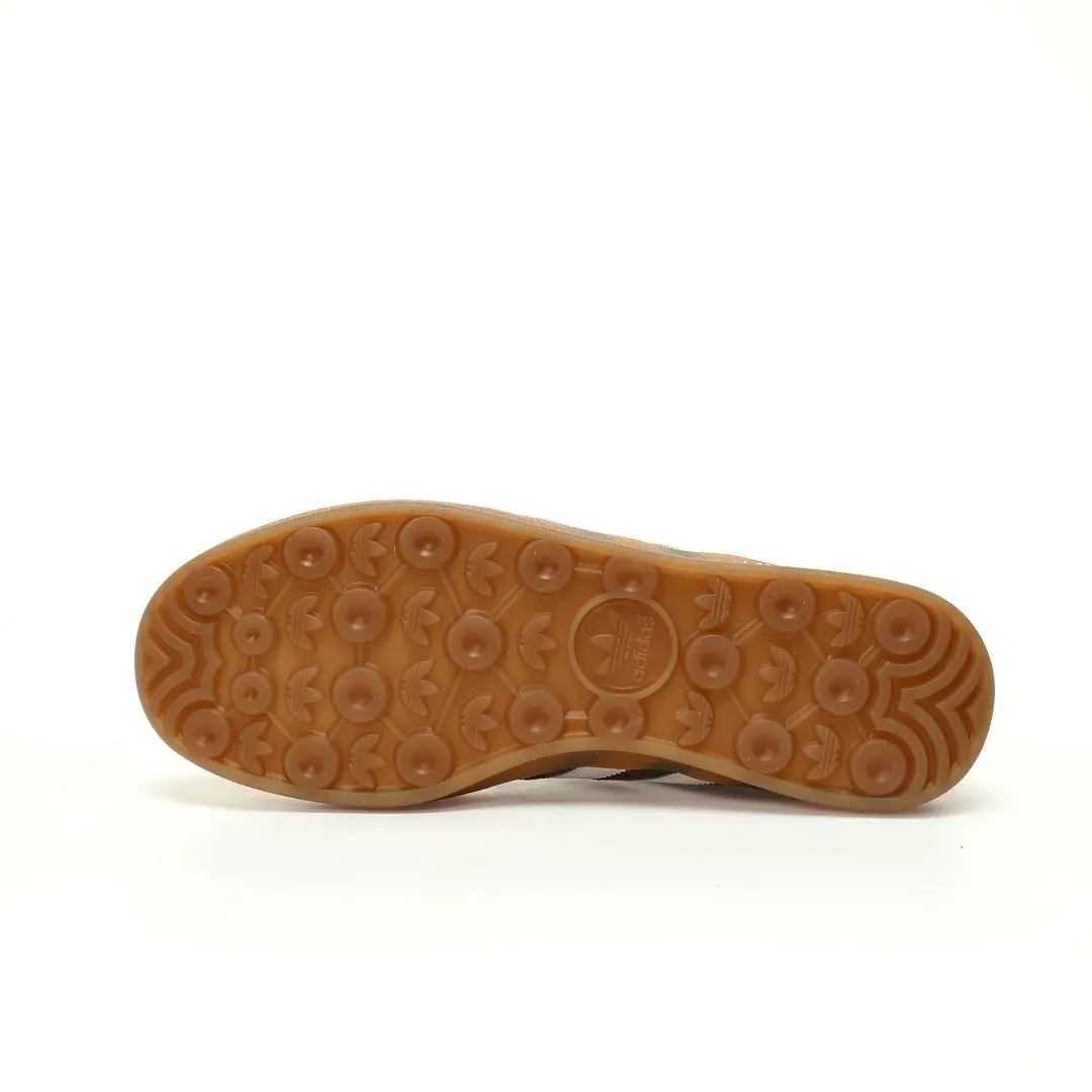 Adidas Gazelle Indoor Trainers Earth Brown Yellow White Raw Gum Sole - Image 5