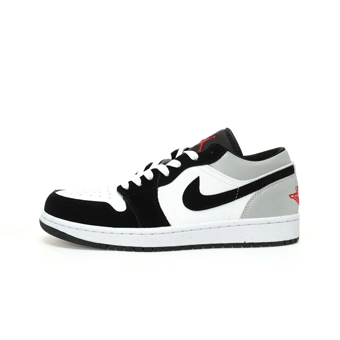 Nike Air Jordan 1 Low SE White Fire Red Black Matte Silver Aj1 And Reflective