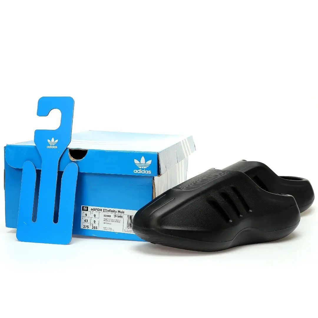 Adidas AdiFom IIInfinity Mule  Originals Adifom Iiinfinity Slides Black All Warrior - Image 9