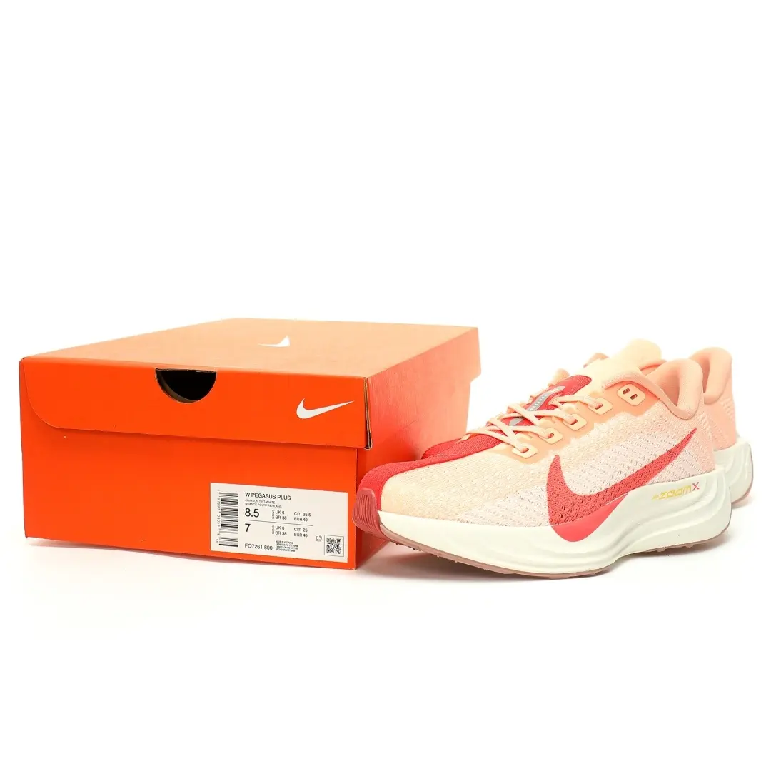 Nike Zoom  Pegasus Plus Crimson Tint Red Knitted Light Orange Pink Dust Hook - Image 9