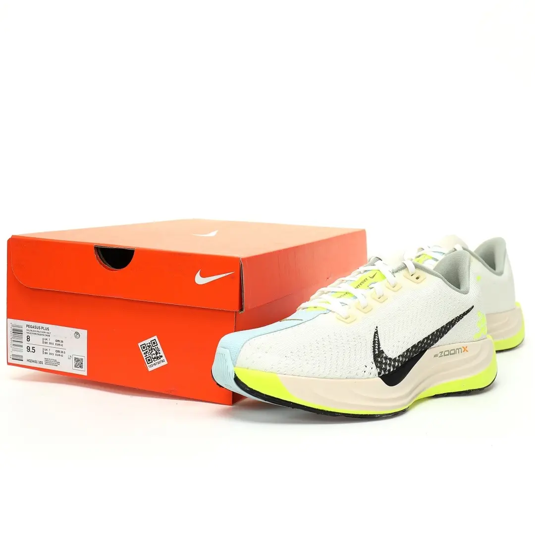 Nike Zoom  Pegasus Plus Sail Black Pale Ivory Volt - Image 9