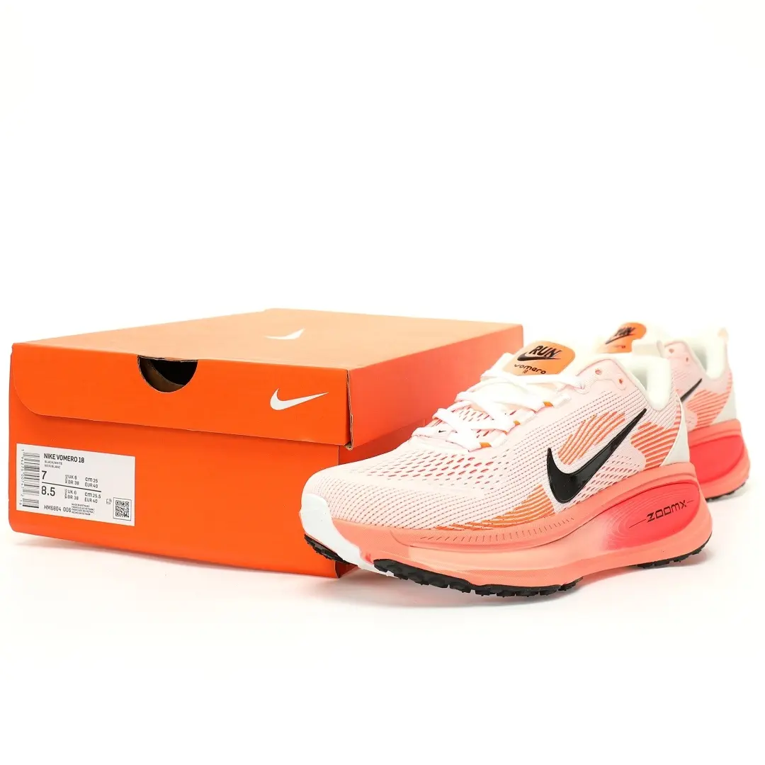 Nike Vomero 18 Zoomx Sail Bright Crimson Laser - Image 9