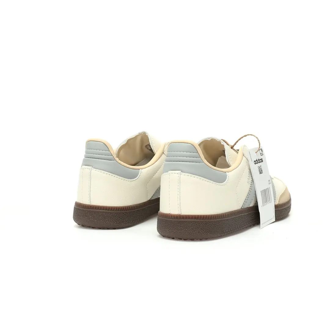 Adidas Originals Samba OG Beige DE Mujer Sea Salt White Milk Blue Caramel Sole - Image 7