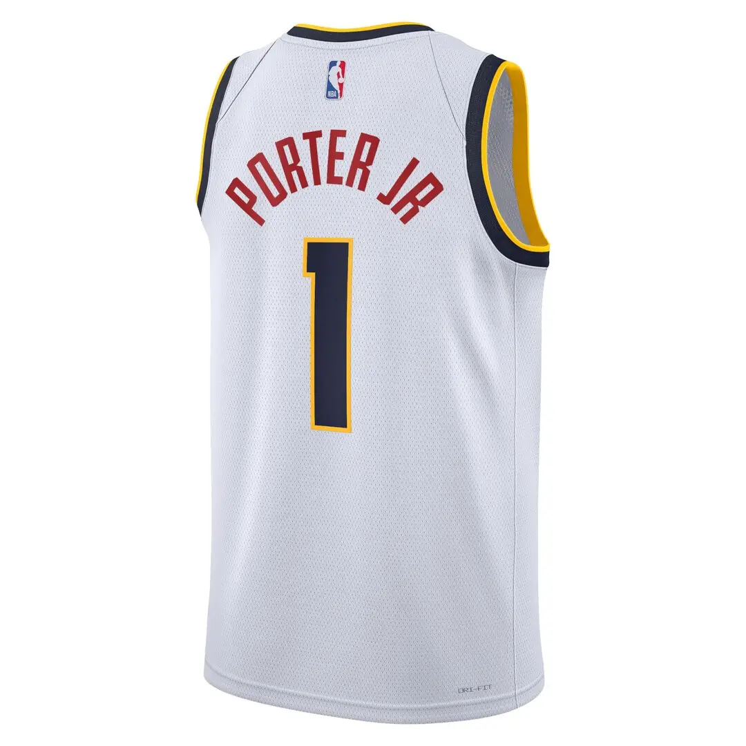 NBA Denver Nuggets Nike Association Edition Swingman Jersey - White - Michael Porter Jr. - Unisex - Image 2