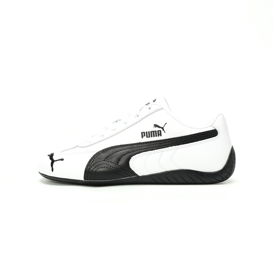 Puma Speedcat Ogwhiteblack White Black Leather White And Black Logo